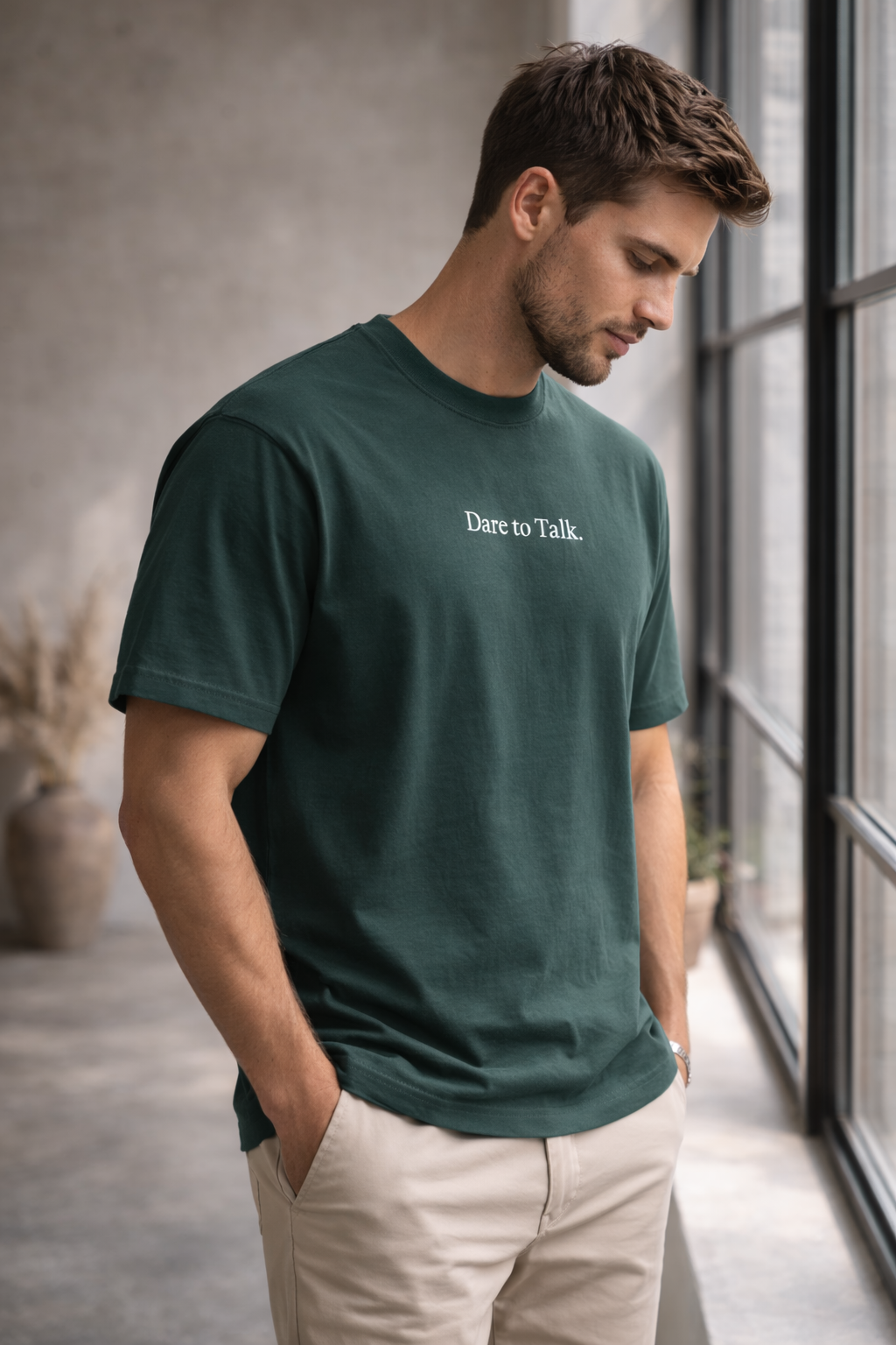 Dare to Talk Original T-shirt - Glazed Green