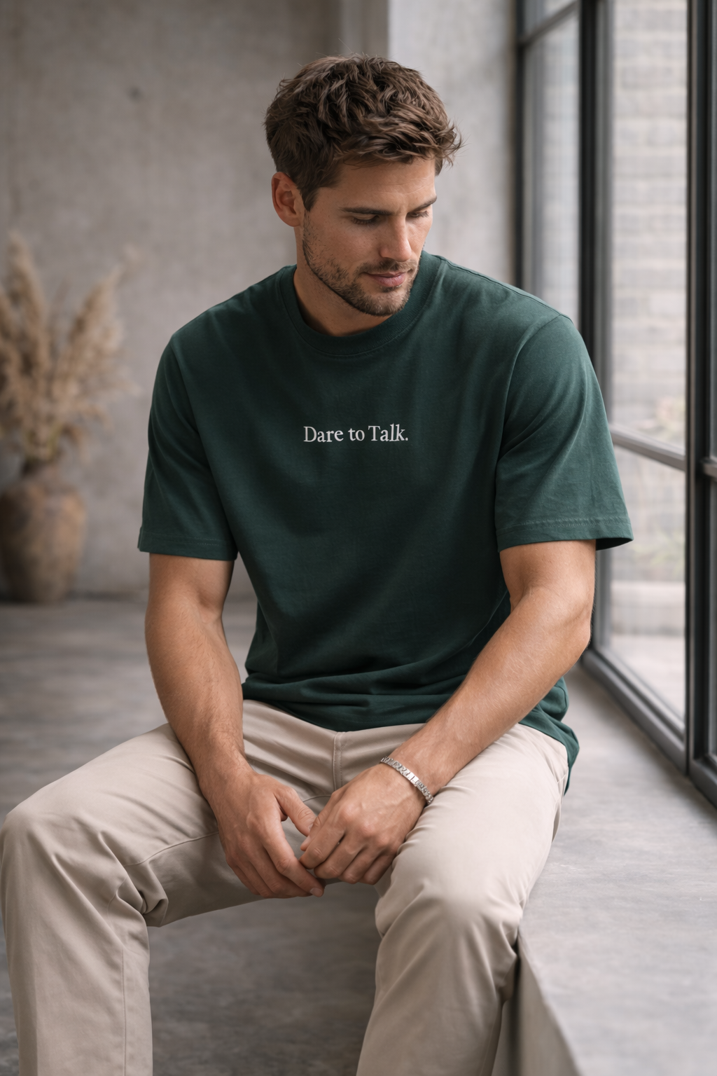 Dare to Talk Original T-shirt - Glazed Green